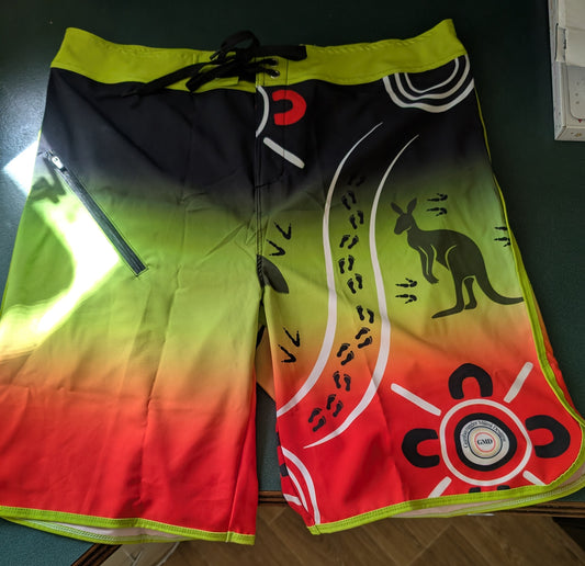 Aboriginal designed board shorts