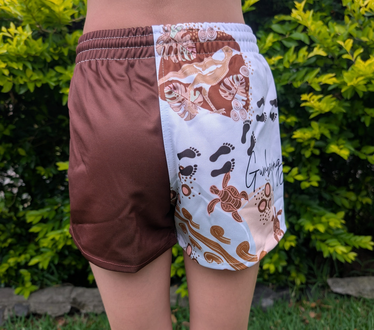 Gumbaynggirr nyami footy shorts